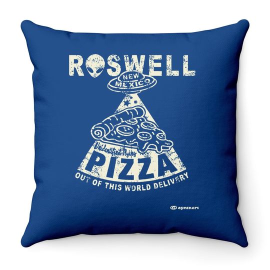 Roswell Pizza Throw Pillow
