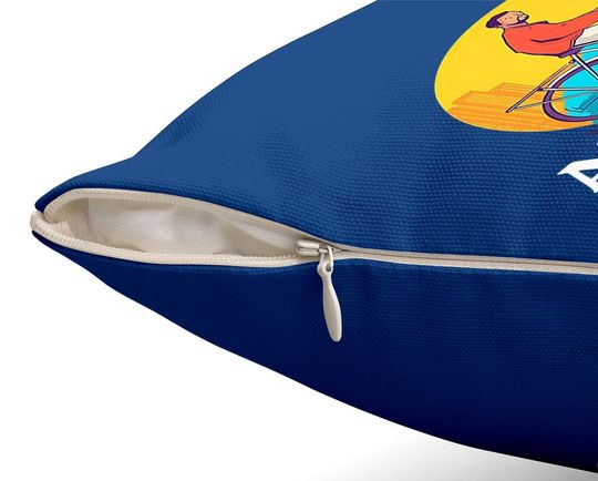 Albuquerque New Mexico 80s Retro Throw Pillow