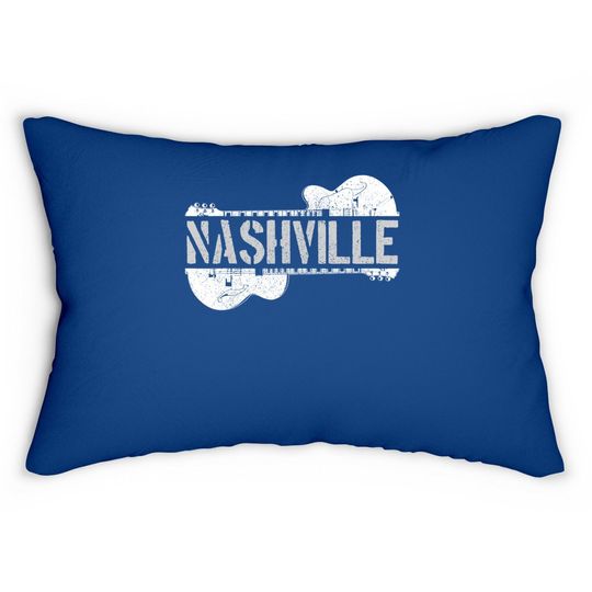 Nashville Guitar Tennessee Lumbar Pillow