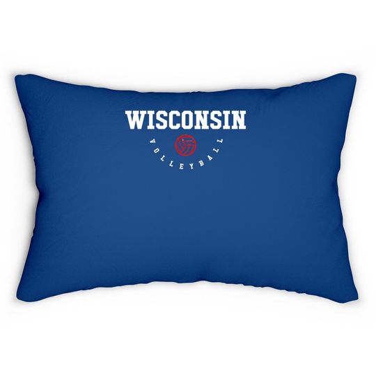 Wisconsin Volleyball Team Lumbar Pillow