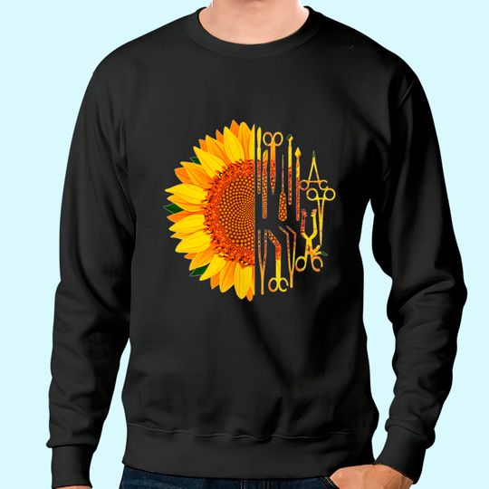 Surgical Scrub Tech Surgeon Sunflower Surgery Intern OR Sweatshirt
