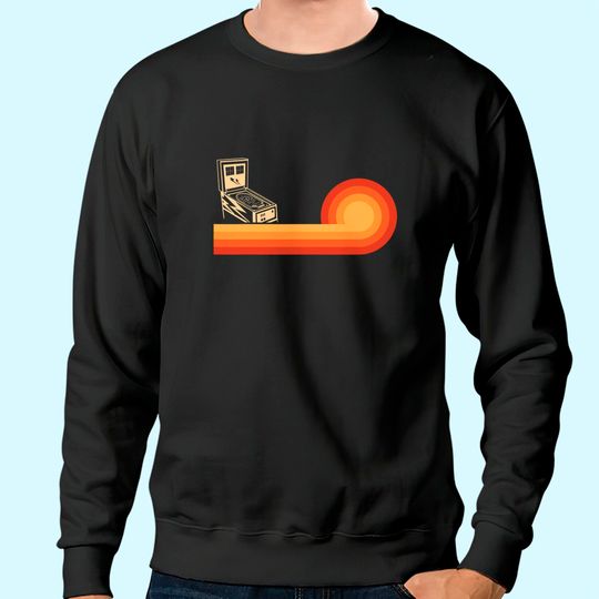 Classic Retro Pinball Sweatshirt For Men Vintage Arcade Gifts Sweatshirt