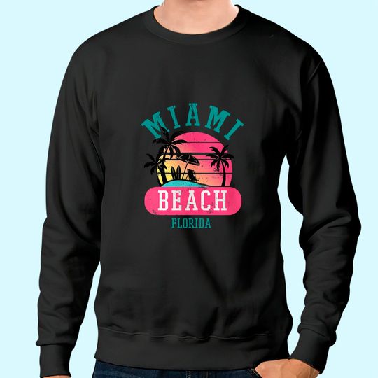 Men's Sweatshirt Miami Beach Florida