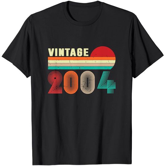 Vintage 2004 Funny 17 Years Old Boys and Girls 17th Birthday T-Shirt