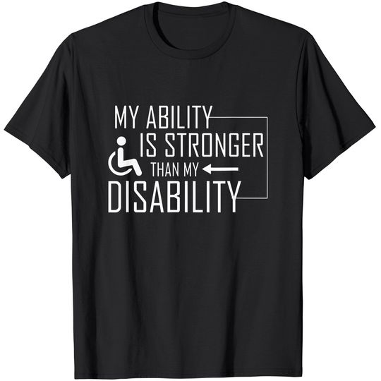 Funny Handicap Wheelchair Apparel Disability Amputee T-Shirt