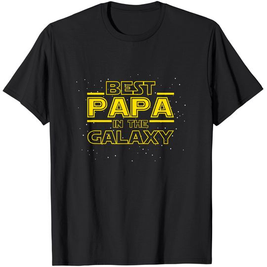 Discover Mens T Shirt Best Papa In The Galaxy
