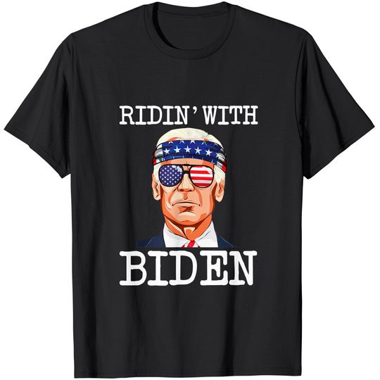 Ridin With Biden Vote Pro Joe Biden For President 2020 T-Shirt