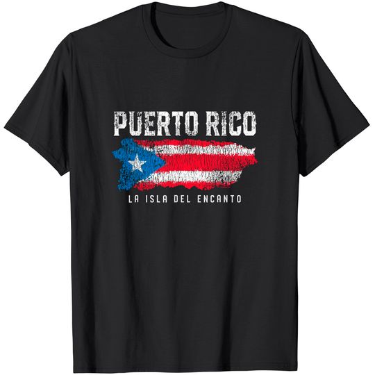 Puerto Rico Island Flag T Shirt