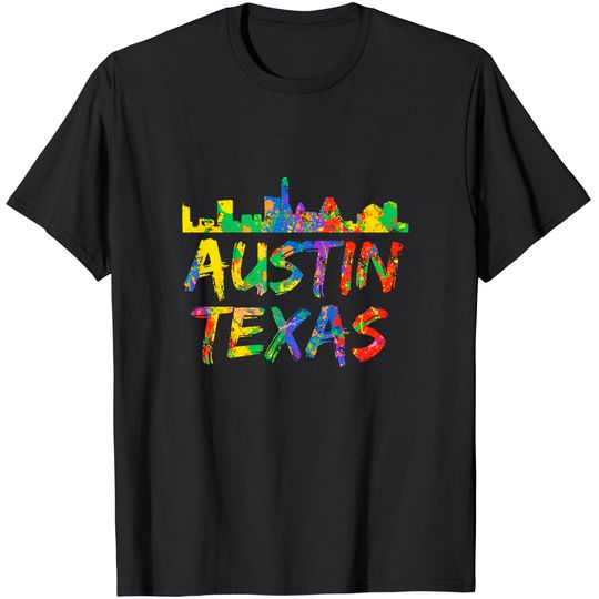 Austin Texas Skyline T Shirt