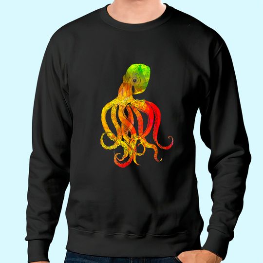 Sea Animals Squid Sea Monster Kraken Octopus Sweatshirt