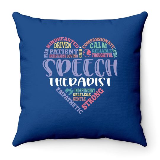 Speech Language Pathology Speech Therapy Throw Pillow