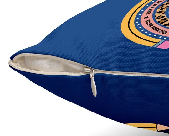 Speech Therapy Leopard Rainbow Throw Pillow