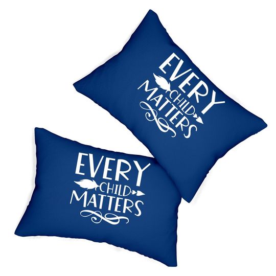 Every Child Matters Native Indigenous Education Orange Day Lumbar Pillow