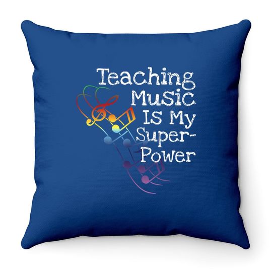 Music Teacher Throw Pillow