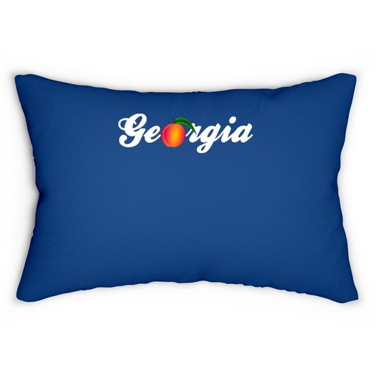 Georgia Peach State Home Souvenir Lumbar Pillow