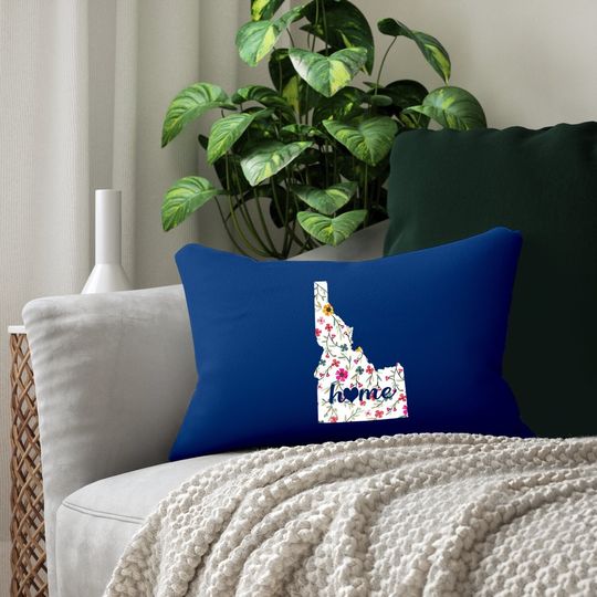 Floral Idaho Home Lumbar Pillow