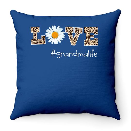 Love Grandma Life Daisy Art Classic Throw Pillow