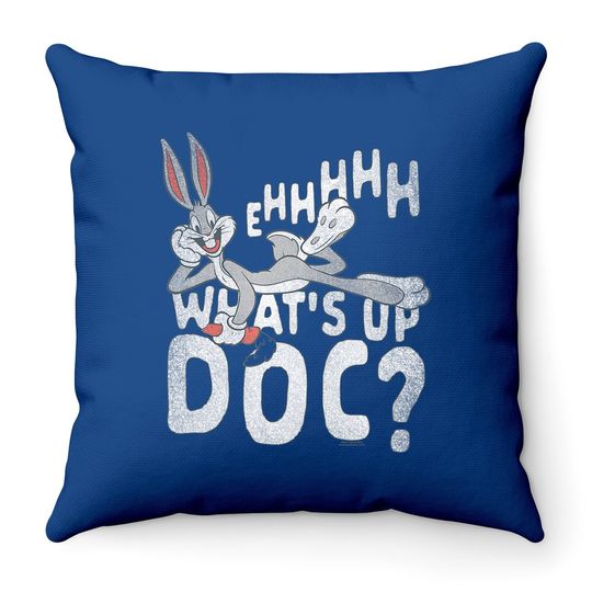 Looney Tunes Bugs Bunny Whats Up Doc? Throw Pillow
