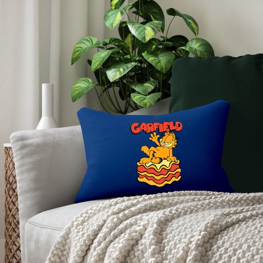Lasagna Slice Garfield Pose Lumbar Pillow