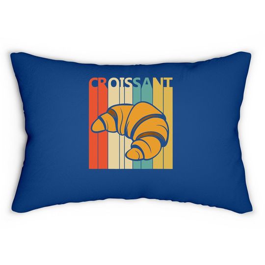 Vintage Croissant Lumbar Pillow