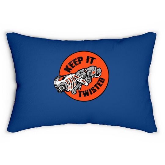 Motorcycle Biker Keep It Twisted Lumbar Pillow