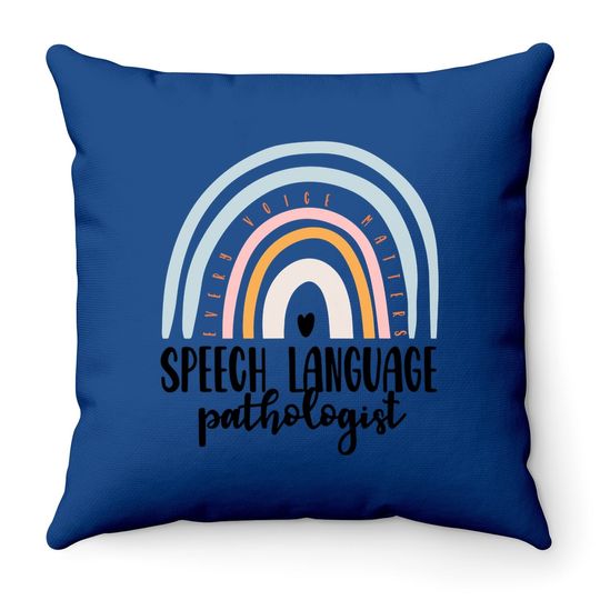 Speech Language Pathologist Speech Therapy Throw Pillow