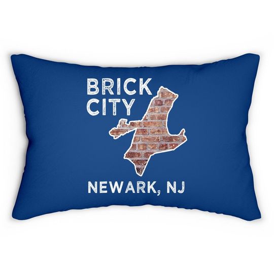 Brick City Newark New Jersey Lumbar Pillow