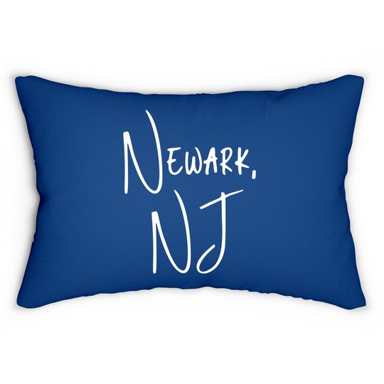 Newark New Jersey Usa American City Lumbar Pillow