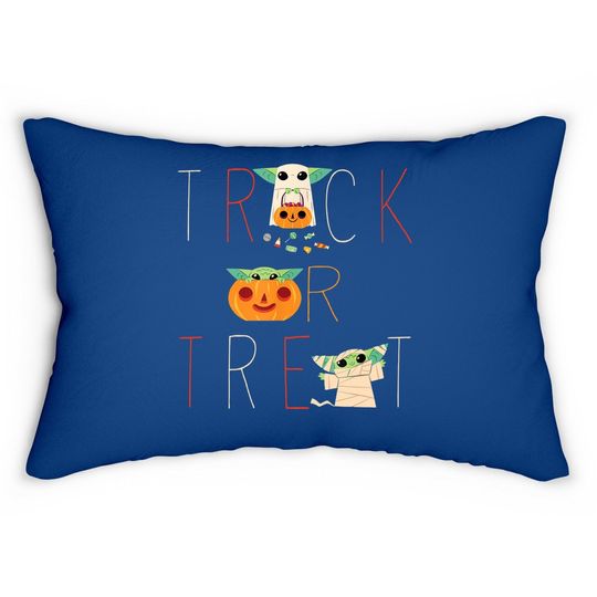 The Mandalorian Grogu Trick Or Treat Halloween Lumbar Pillow