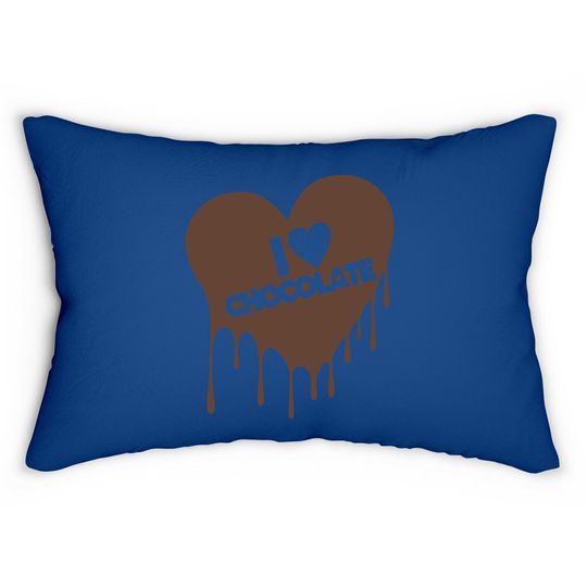 I Love Chocolate Lumbar Pillow