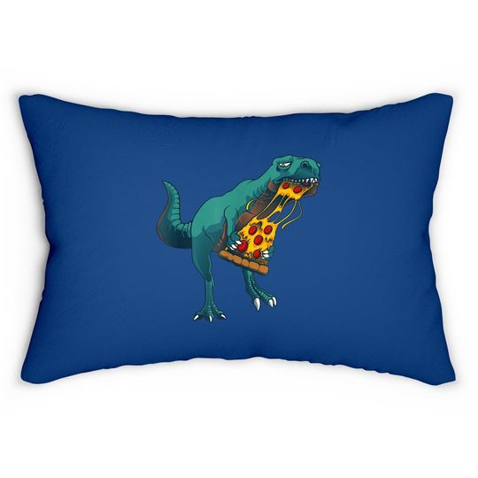 Dinosaur Pizza Slice Lover Lumbar Pillow
