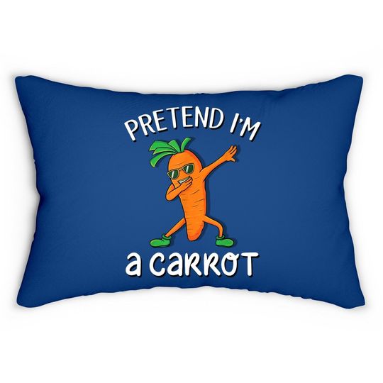 Pretend I'm A Carrot Vegan Halloween Lumbar Pillow
