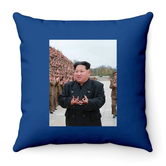 Kim Jong Un Blood Throw Pillow