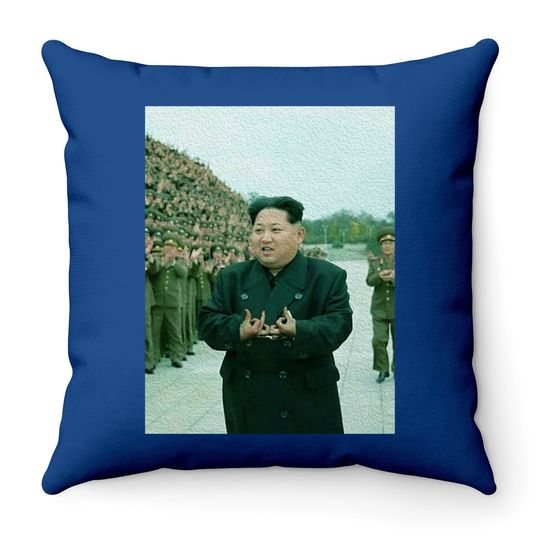 Kim Jong Un Blood Throw Pillow