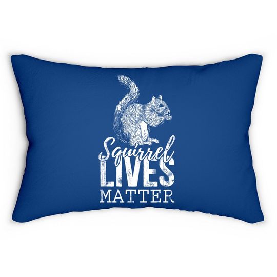 Lives Matter Squirrel Lumbar Pillow