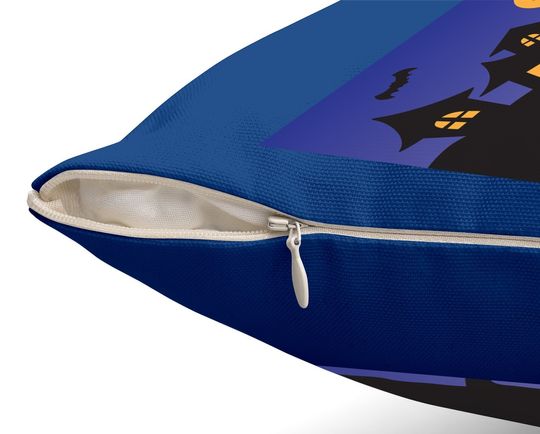 Gudetama Haunted House Halloween Throw Pillow