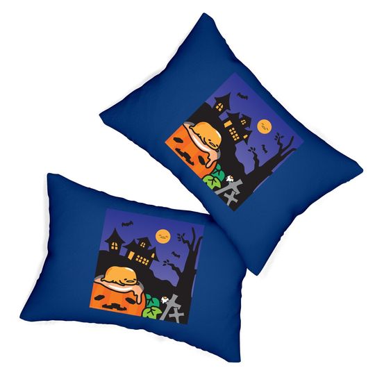 Gudetama Haunted House Halloween Lumbar Pillow