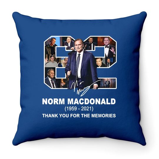 Rip Norm Macdonald 1959-2021 Throw Pillow
