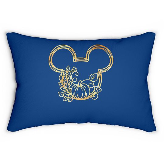 Fall Pumpkin Custom Lumbar Pillow Add Any Text Lumbar Pillow Mickey Lumbar Pillow For Autumn Halloween Partying Thanksgiving