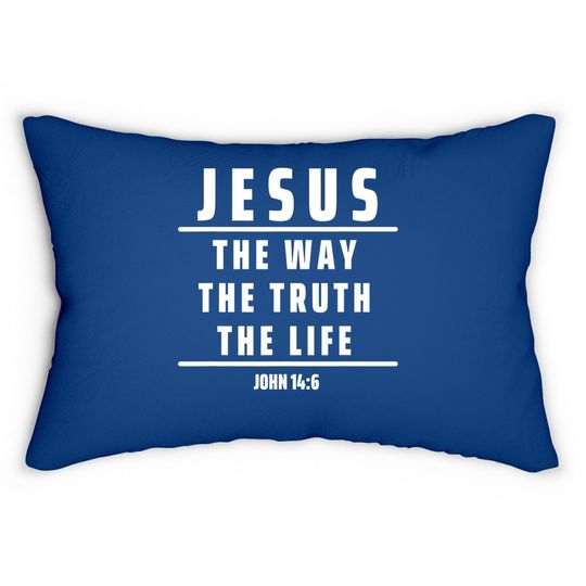 Jesus The Way The Truth And The Life Lumbar Pillow