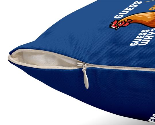 Guess What Chicken Butt Throw Pillow