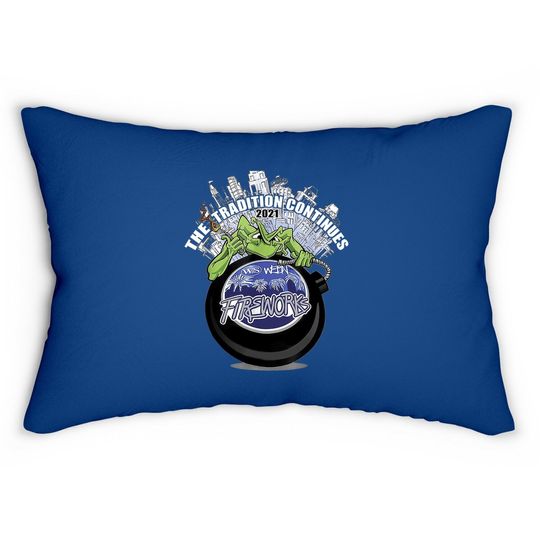 Webn Fireworks 2021 Lumbar Pillow