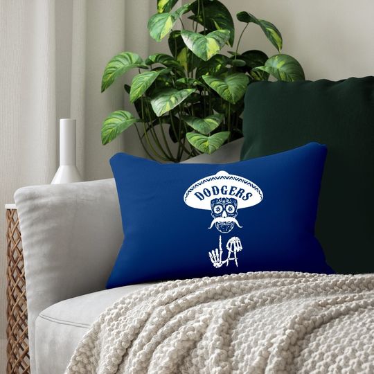 Skull Dodgers Lumbar Pillow