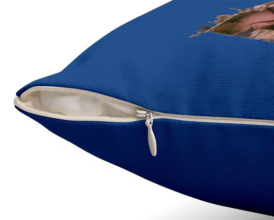 Child's Play Broken Door Here's Chucky Poster Throw Pillow