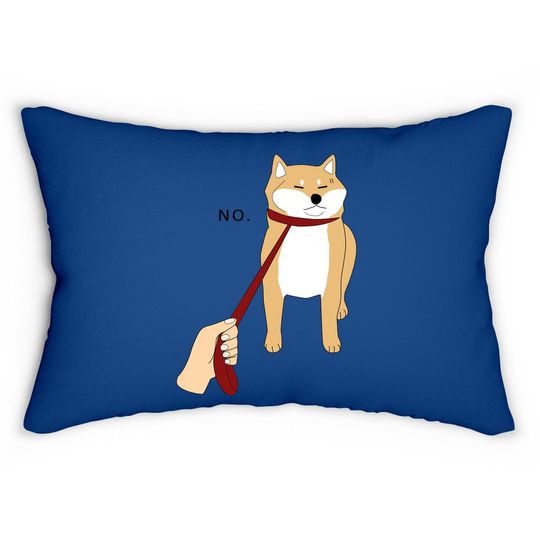 Shiba Inu Nope Doge Meme Lumbar Pillow