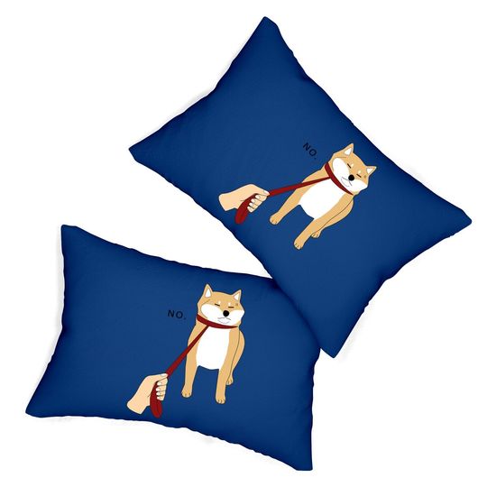 Shiba Inu Nope Doge Meme Lumbar Pillow
