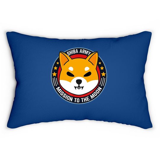 Shiba Inu Token Crypto Coin Cryptocurrency Lumbar Pillow
