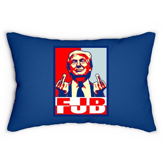 Fjb Pro America F Biden Fjb Pro Trump Lumbar Pillow