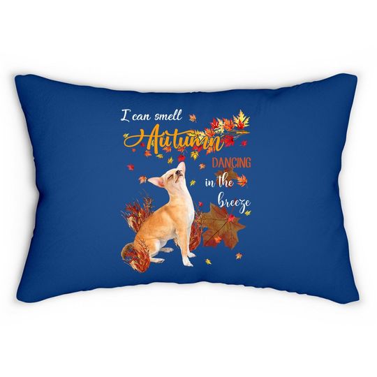 Chihuahua Dancing In The Autumn Lumbar Pillow