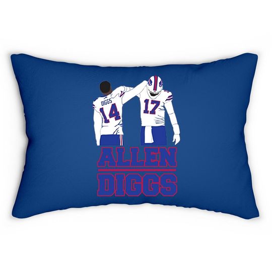 Stefon Diggs Josh Allen Back Pat Buffalo Football Fan Lumbar Pillow